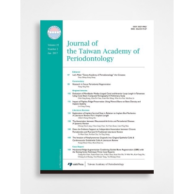 臺灣牙周病醫學會雜誌 Journal of The Taiwan Academy of Periodontology